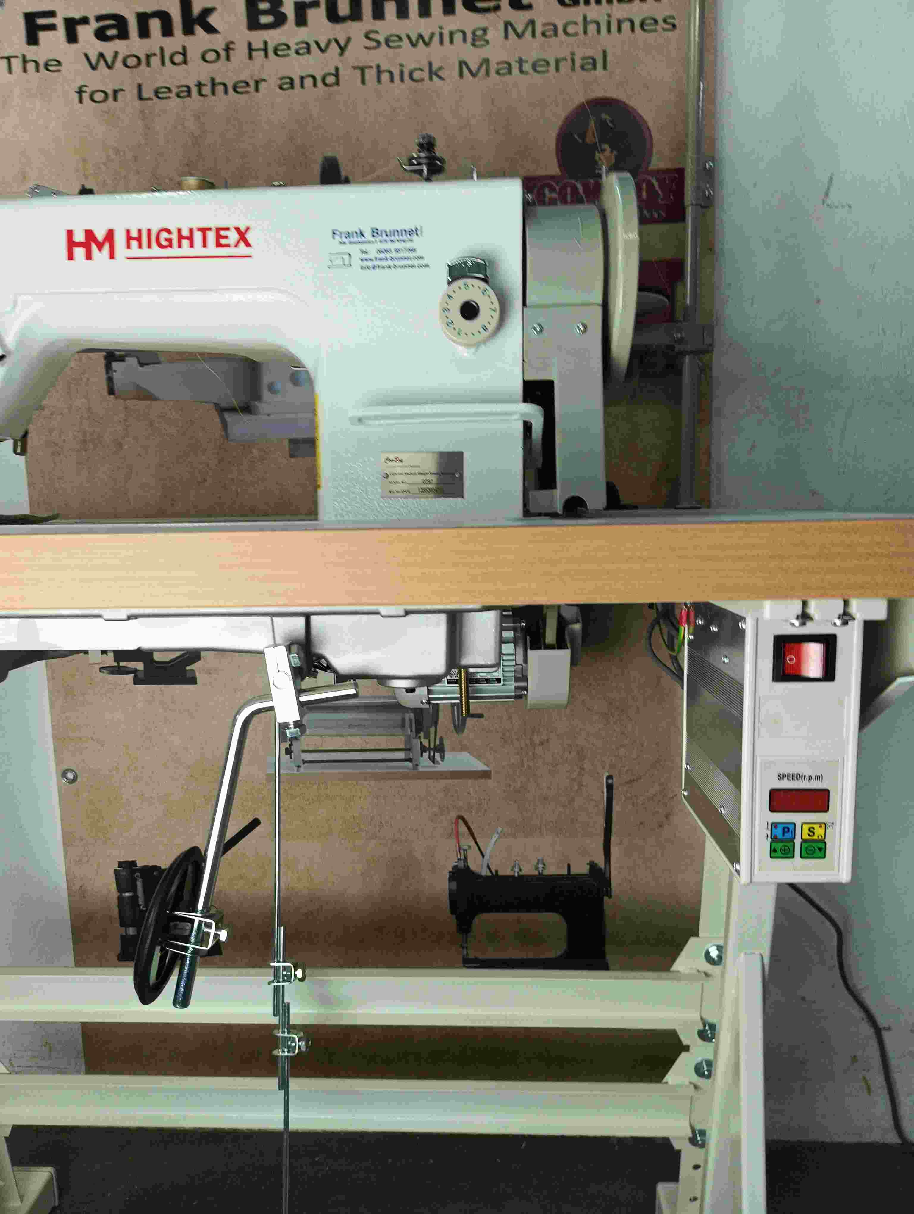 Hightex 797 Eco  Ledernähmaschine , Polstermaschine , leiser 230 V  Servo Motor