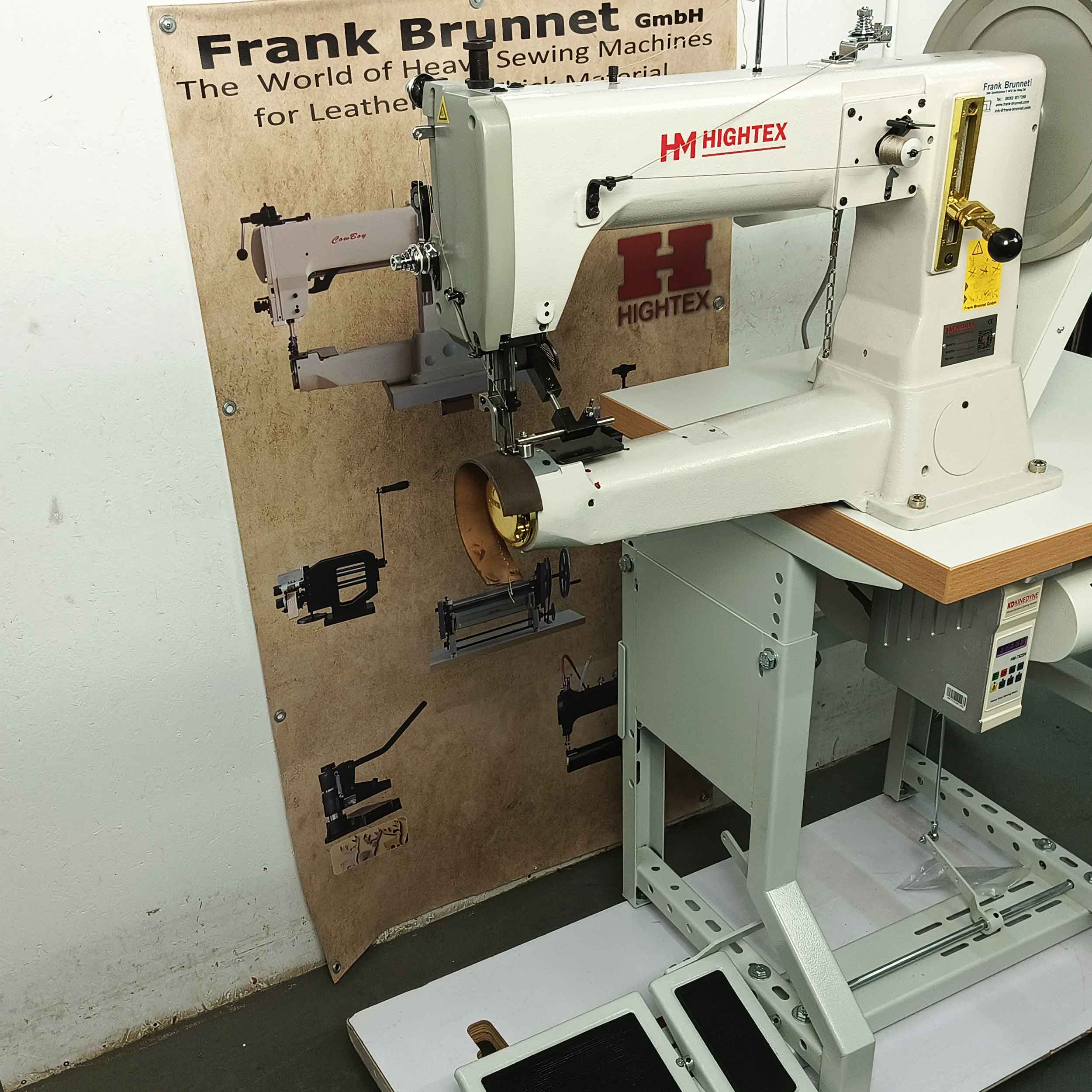 Hightex CB 4500 - Schwere Barrelschiffchen Nähmaschine für Sattlerei und Lederhandwerk