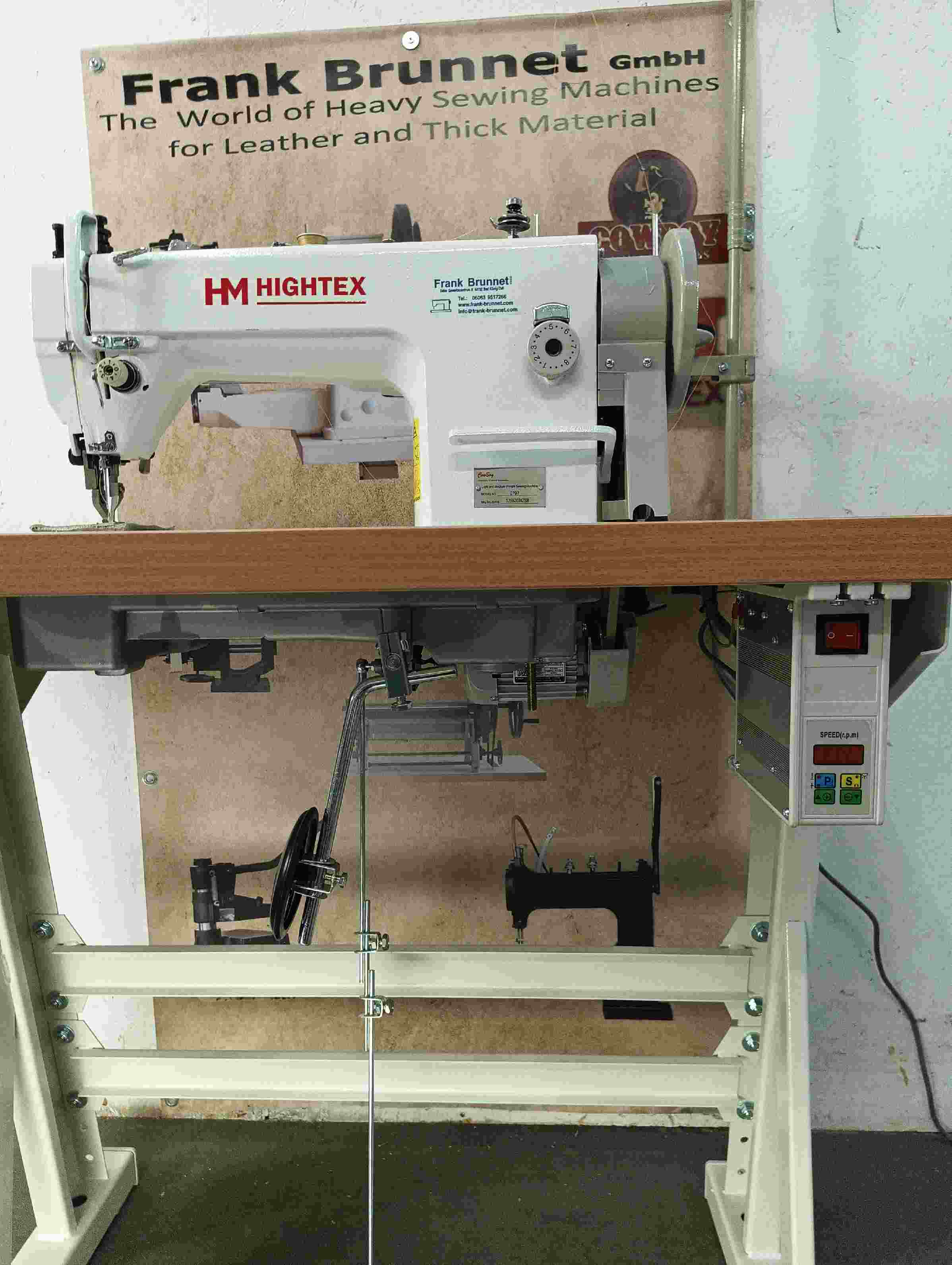Hightex 797 Eco  Ledernähmaschine , Polstermaschine , leiser 230 V  Servo Motor