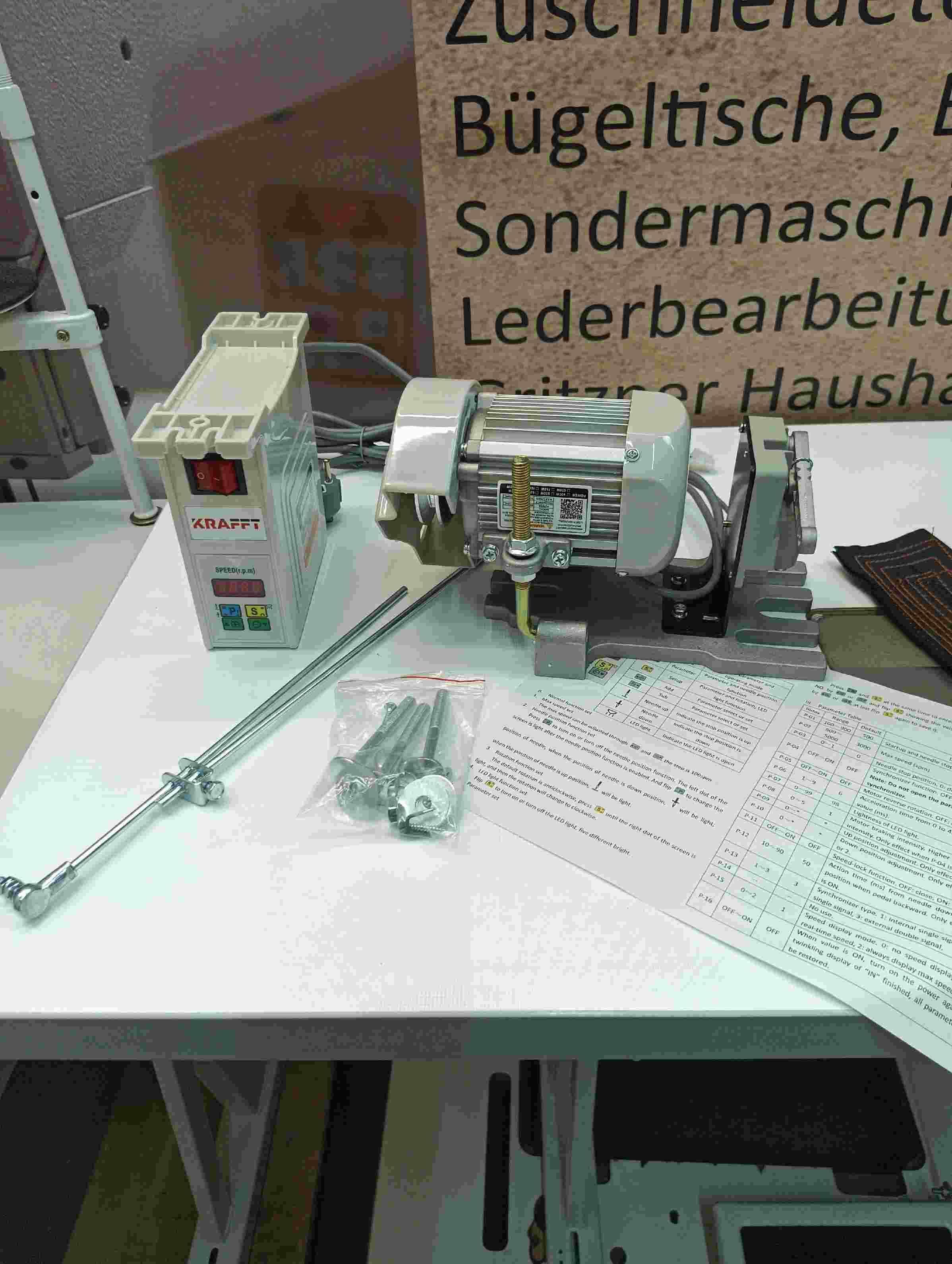 Industrienähmaschinen Motor KF 800 W  Ersatz für  Moretti , Ocel
