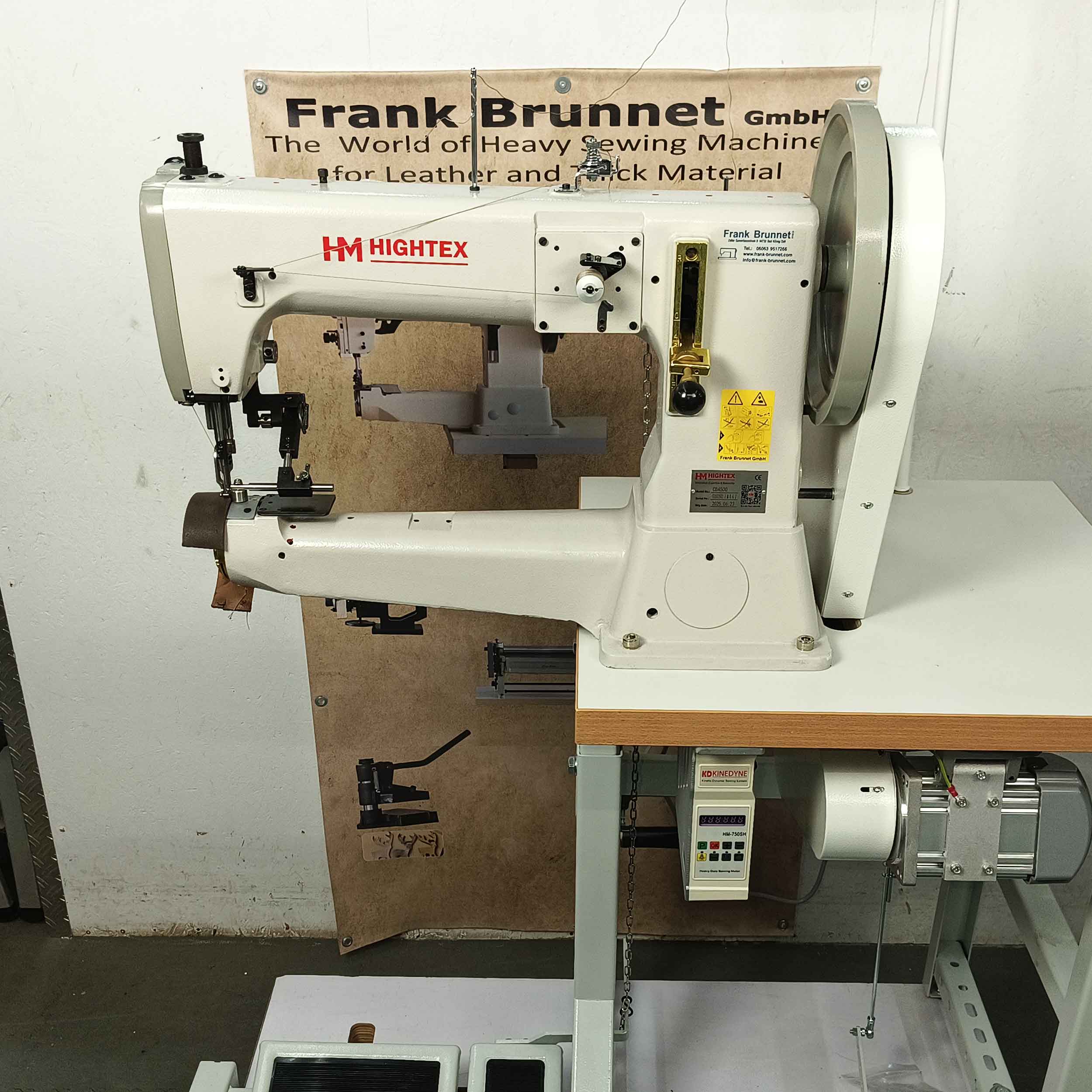 Hightex CB 4500 - Schwere Barrelschiffchen Nähmaschine für Sattlerei und Lederhandwerk